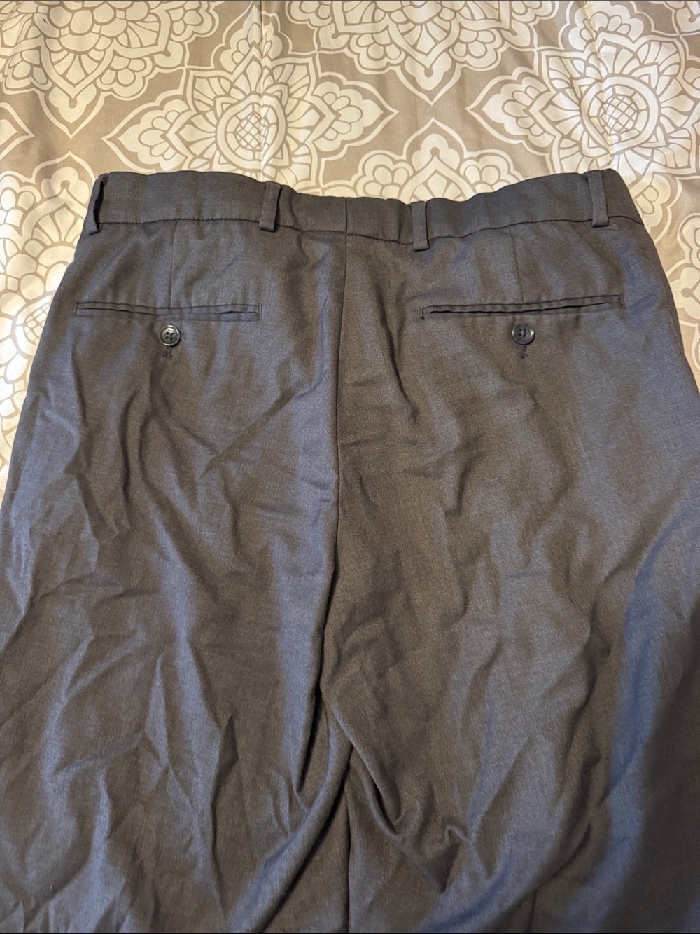 Dockers Men's Signature Performance Dark Gray Dress Pants 30x32 - Picture 7 of 15